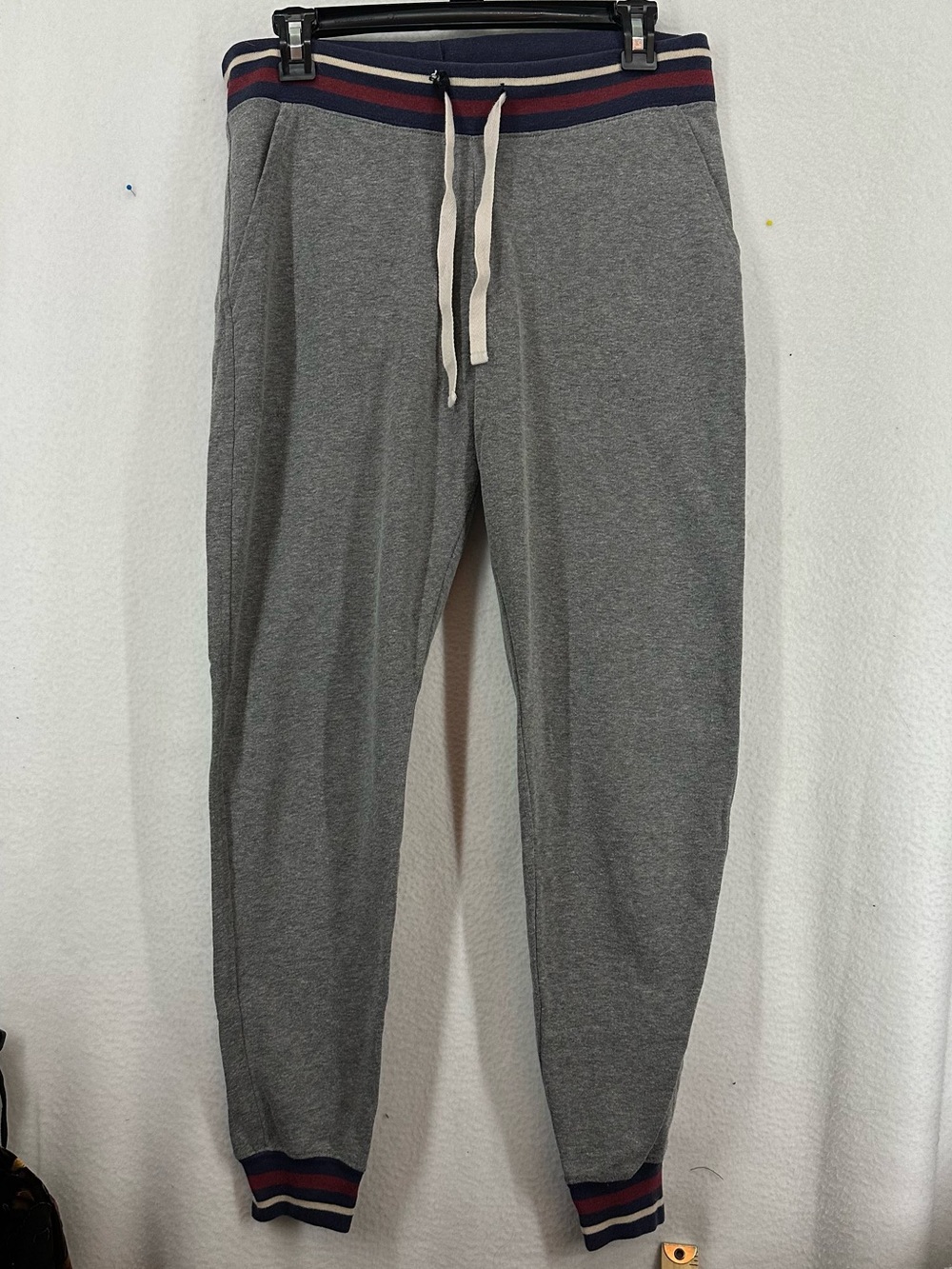 Garage Gray Jogger Sweatpants Women’s Medium Stripe Athletic Lounge Pants